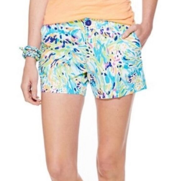 Lilly Pulitzer Callahan Shorts Resort White Sea Soiree Women’s Size 00 - Picture 3 of 7